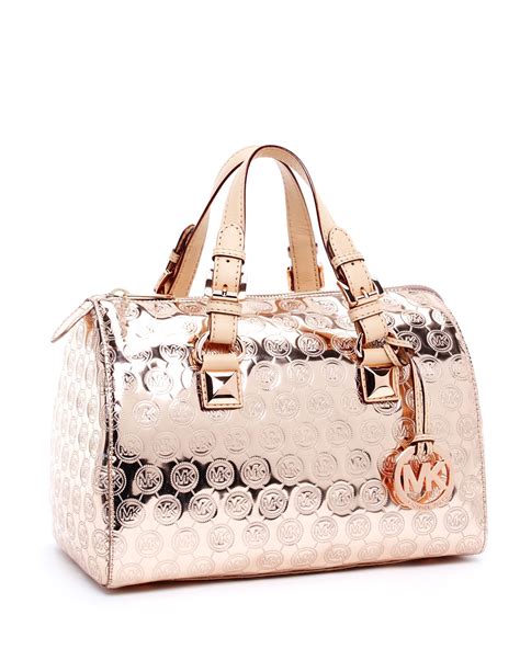 rosa michael kors|michael kors rose gold satchel.